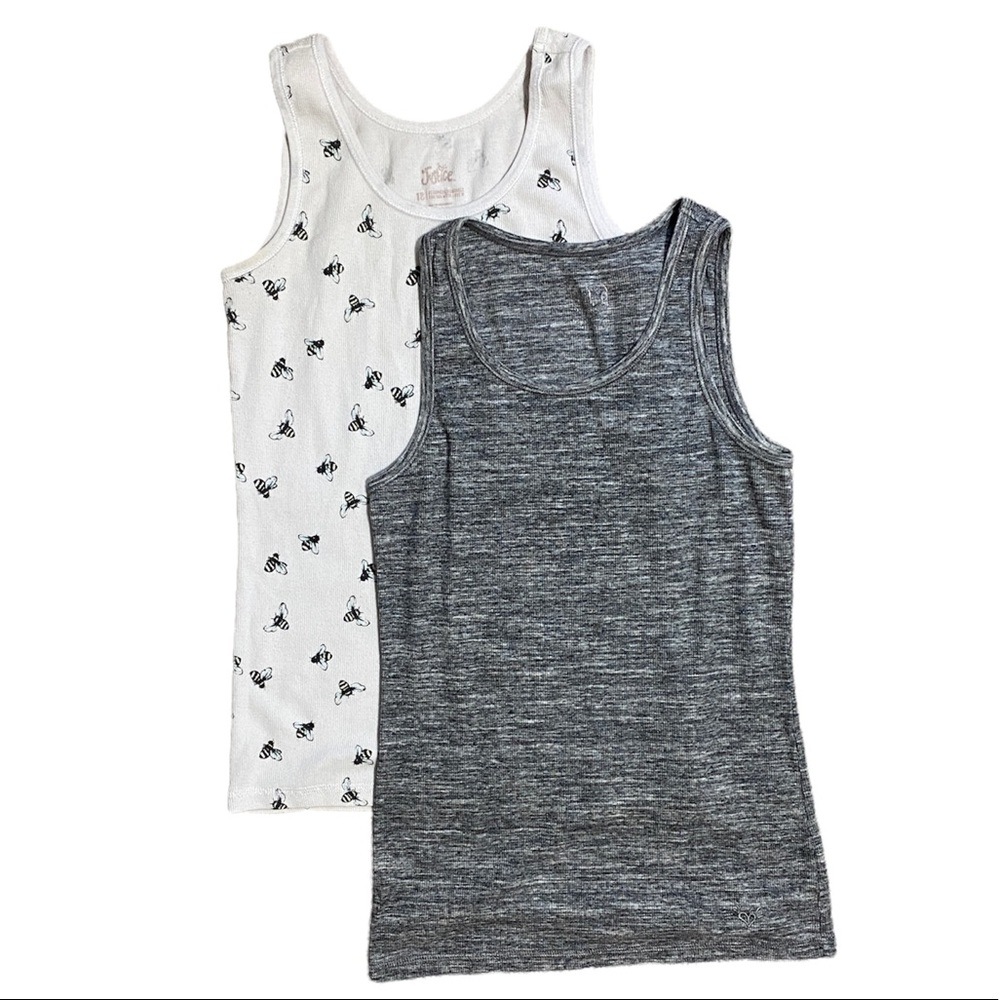 Girls' Justice Set of 2 Ribbed Tank Tops Size 18